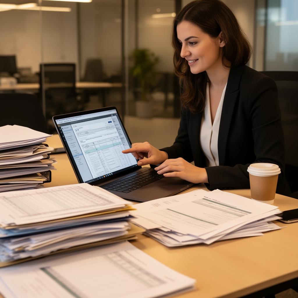 HR professional using the platform